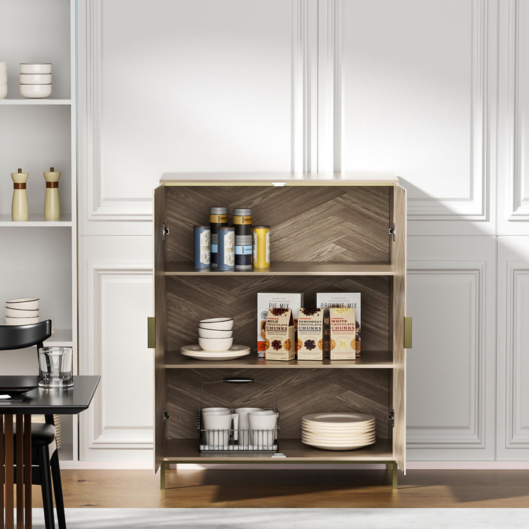 Herringbone deals drinks cabinet